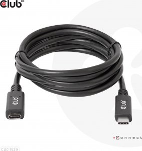 Kabel USB Club 3D USB-C - USB-C 1 m Czarny (500711) 9