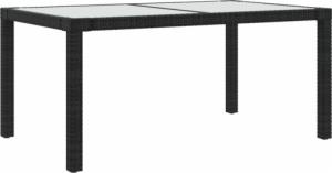 vidaXL 5-cz. zestaw mebli ogrodowych z poduszkami, rattan PE, czarny 8
