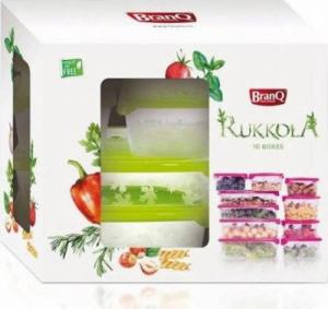 Branq Komplet 10 pojemników BranQ Rukola 2