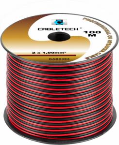 Przewód Cabletech Kabel głośnikowy 1,0mm czarno-czerwony 1