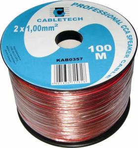 Przewód Cabletech Kabel głośnikowy CCA 1.0mm 1