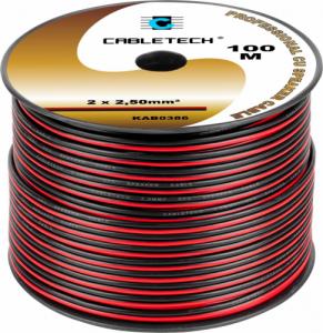Przewód Cabletech Kabel głośnikowy 2,5mm czarno-czerwony 1