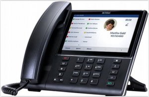 Telefon stacjonarny Mitel MITEL 6873 SIP Phone Executive SIP Phone integr. w. 17.71cm 7 inch capacitive touch screen Bluetooth 4.0 module without power supply - 50006790 1