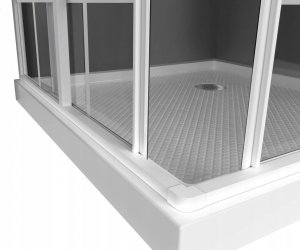 Toule Kabina prysznicowa 80x80 biała Loft 198cm brodzik 3