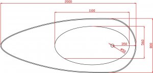 Wanna Toule Wanna 200x80x150 damska szpilka syfon akryl nowa Lamborgini 5