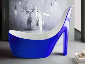 Wanna Toule Wanna 200x80x150 damska szpilka syfon akryl nowa niebieska Lexus 4