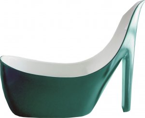 Wanna Toule Wanna 200x80x150 damska szpilka syfon akryl nowa zielona 4