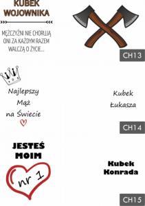 KUBEK Dzień CHŁOPAKA MĘŻA MĘŻCZYZNY PREZENT IMIĘ 2