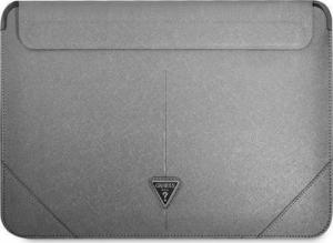 Etui na tablet Guess Guess Sleeve GUCS14PSATLG 13/14" srebrny /silver Saffiano Triangle Logo 1