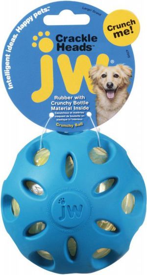 JW Pet CRACKLE HEADS CRACKLE BALL LARGE (47015) 1