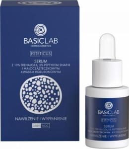 Basiclab BASICLAB_Esteticus Serum Nawilżenie i Wypełnienie serum z 10% trehalozą, 5% peptydem SNAP-8 i małocząstkowym kwasem hialuronowym 15ml 1