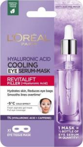 L’Oreal Paris LOREAL_Revitalift Filler Hyaluronic Acid Cooling Eye Serum-Mask chłodząca maska z serum pod oczy 11g 1