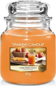 Yankee Candle YANKEE CANDLE_Medium Jar średnia świeca zapachowa Farm Fresh Peach 411g 1