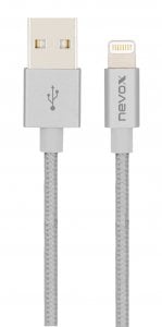 Kabel USB Nevox USB-A - Lightning 2 m Srebrny (JAB-4283127) 1