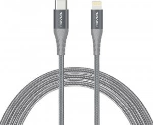 Kabel USB Nevox USB-C - Lightning 1 m Szary 1