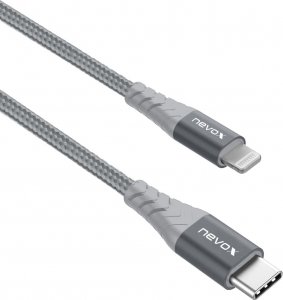 Kabel USB Nevox USB-C - Lightning 1 m Szary (1885) 2