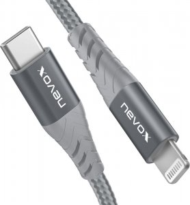 Kabel USB Nevox USB-C - Lightning 1 m Szary (1885) 3