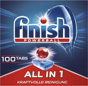 Finish (DE) Finish All in 1, Tabletki do zmywarki, 100 sztuk (PRODUKT Z NIEMIEC) 1