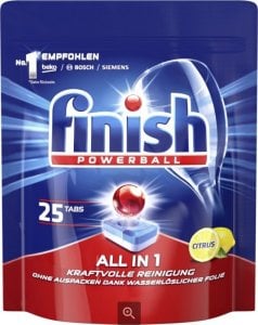 Finish (DE) Finish, All in 1, Tabletki do zmywarki, 25 sztuk (PRODUKT Z NIEMIEC) 1