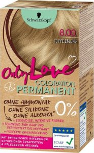 Schwarzkopf (DE) Schwarzkopf, Only Love, Farba do włosów, 8.00 Toffeeblond (PRODUKT Z NIEMIEC) 1