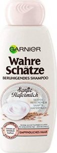 Garnier (DE) Garnier True Treasures, Kojący delikatny szampon mleko owsiane, odżywia, chroni i łagodzi, dla wrażliwych włosów, 250ml (PRODUKT Z NIEMIEC) 1
