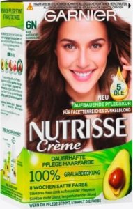 Garnier (DE) Garnier Nutrisse, 6N Nude Natürliches Dunkelblond, Farba do włosów (PRODUKT Z NIEMIEC) 1