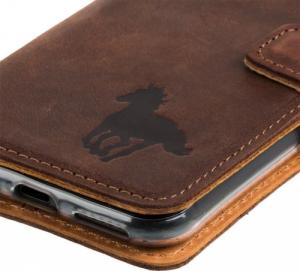 Surazo Wallet case - Orzechowy - Galopujący Koń Xiaomi Poco X3 / X3 Pro / X3 NFC 4