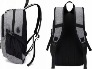 BEZPIECZNY DUŻY PLECAK SZKOLNY TORNISTER PAKOWNY 3