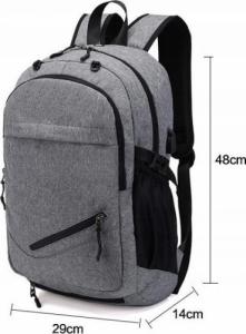 BEZPIECZNY DUŻY PLECAK SZKOLNY TORNISTER PAKOWNY 7