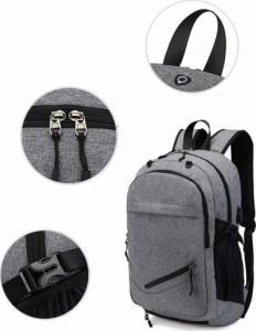 BEZPIECZNY DUŻY PLECAK SZKOLNY TORNISTER PAKOWNY 8