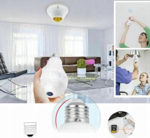 Kamera IP Ukryta Kamera IP WiFi Smart Żarówka Monitoring 360 3