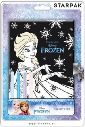 Starpak Pamiętnik zamykany z pisakami Frozen (350364) 1