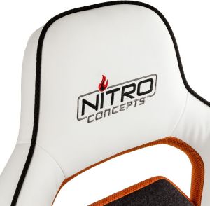 Fotel Nitro Concepts E220 Evo Gaming Biało-pomarańczowy (NC-E220E-WO) 11