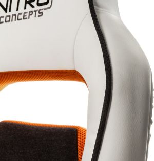 Fotel Nitro Concepts E220 Evo Gaming Biało-pomarańczowy (NC-E220E-WO) 12