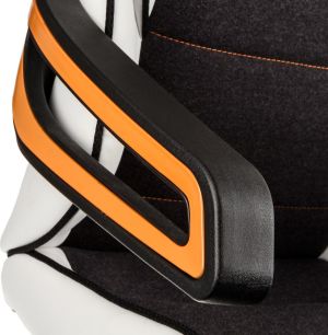 Fotel Nitro Concepts E220 Evo Gaming Biało-pomarańczowy (NC-E220E-WO) 5