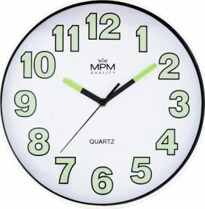 MPM-Quality Zegar Ścienny, Mech. Płynny, Świecący, 4185 1