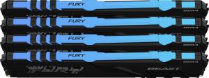 Pamięć Kingston Fury Beast RGB, DDR4, 128 GB, 3600MHz, CL18 (KF436C18BBAK4/128) 2