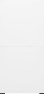 vidaXL Szafka kartotekowa, biała, 46x62x133 cm, stalowa 3