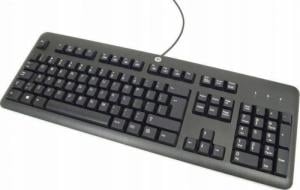 HP Klawiatura HP KU-1156 USB Biurowa Czarna QWERTY +Naklejki 1