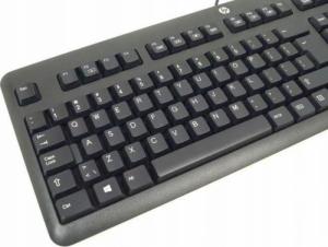 HP Klawiatura HP KU-1156 USB Biurowa Czarna QWERTY +Naklejki 2