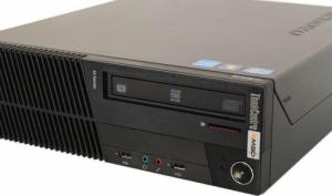 Komputer Lenovo Lenovo ThinkCentre M81 SFF G630 2x2.7GHz 4GB 120GB SSD DVD Windows 10 Home PL 3