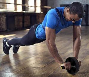 Fit4Med Koło Roller Do Ćwiczeń Brzucha+Ściskacz Dłoni 70Kg 2