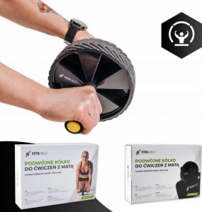 Fit4Med Koło Roller Do Ćwiczeń Brzucha+Ściskacz Dłoni 70Kg 5