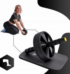 Fit4Med Koło Roller Do Ćwiczeń Brzucha+Ściskacz Dłoni 70Kg 6