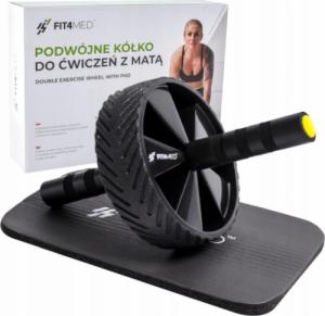 Fit4Med Koło Roller Do Ćwiczeń Brzucha+Ściskacz Dłoni 70Kg 10