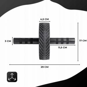 Fit4Med Koło Roller Do Ćwiczeń Brzucha+Skakanka Regulowana 8