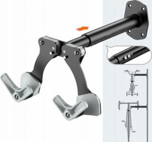 Fit4Med Wieszak Na Rower Na Ścianę Hak Regulowany Rowerowy 2