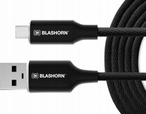 Kabel USB Blashorn BLASHORN KABEL USB Typ C 2,4A 1,8M NYLONOWY OPLOT SZYBKIE ŁADOWANIE () - 260 4