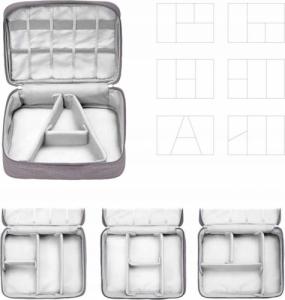 Wobell Organizer Torba Etui Na Kable ładowarki Podróżny Pokrowiec 14