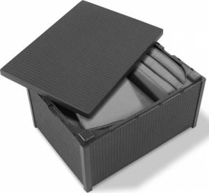 Allibert Allibert Stolik Africa ze schowkiem, grafitowy, 221044 2